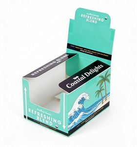 Custom Printed Recyclable Counter Perfume Candy Chocolate <b>Bar</b> <b>Shelf</b> Ready Packaging Display Boxes Cardboard Insert Matt - Product Image 1
