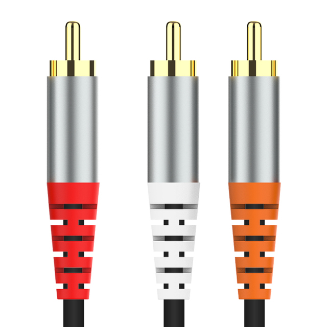 High Quality Dual HD AV 3RCA to 3RCA Cable 1.5M Cable Rca Cable