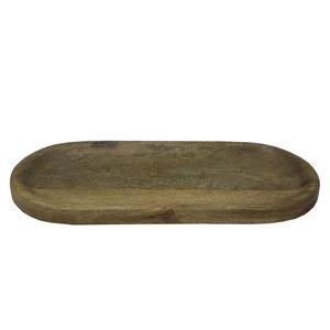 Forme Ovale Élégant Plateau De Service Alimentaire En Bois Naturel pour Table À Dîner Vente Chaude Produit Usine En Gros En Vrac - Product Image 1