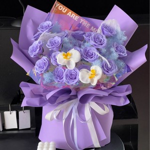 Ramillete <span class=keywords><strong>de</strong></span> Rosas Simuladas Hechas a Mano <span class=keywords><strong>de</strong></span> Alta Gama, Flor <span class=keywords><strong>de</strong></span> Boda <span class=keywords><strong>de</strong></span> Seda Realista para DIY, <span class=keywords><strong>Esquina</strong></span> Rizada, Elegantes Accesorios para el Cabello - Product Image 4