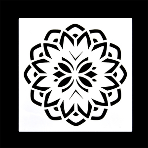 Ensemble de pochoirs muraux en PET Xinbowen MB-1313 en gros, 16 pièces, pochoirs <span class=keywords><strong>mandala</strong></span> réutilisables - Product Image 6