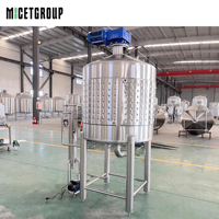 Réservoir d'extraction de café à chaud et à froid en acier inoxydable 304 de 1000 L avec mélangeur, machine à café, kits de brassage de café à vendre