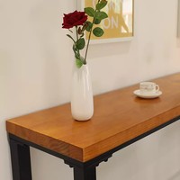 Ensemble de meubles de salle à manger modernes et écologiques, table haute en fer forgé, table basse, table de bar longue et étroite