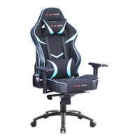 Chaise de jeu ergonomique personnalisée en cuir PU avec vérin à gaz à 3 positions, design moderne, chaise de bureau pivotante de type racing pour adultes