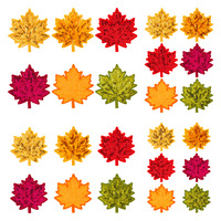 Nouveaux patchs brodés de feuilles d'érable à paillettes colorées, appliqués thermocollants à paillettes pour la décoration de vêtements