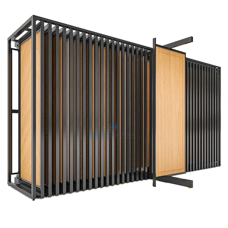 Einfache Installation Tür Display Rahmen benutzer definierte Outdoor Stein fliesen Display Rack freistehende Tür Display Stand Rack für Showroom