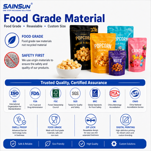 Sachet d'emballage en plastique mat imprimé sur mesure, scellé au dos, pour barres énergétiques, chocolat et snacks - Product Image 4