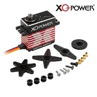Сервопривод XQ POWER XQ-BLS8140H 40 кг, 12 В, высоковольтный, бесщеточный, сверхбыстрый (0,07 с), с редуктором из нержавеющей стали и алюминиевым корпусом с ЧПУ