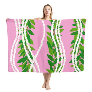Sarong Hawaiano di Alta Qualità con Motivo Personalizzato <span class=keywords><strong>Sulu</strong></span>, Design Mokihana Lei per Donne, Stampa Artigianale, per Spiaggia, Casual, Vacanze e Feste - Product Image 5