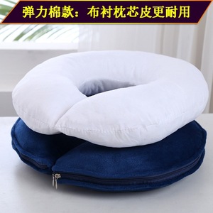 Almohada de masaje en forma de U con soporte para el cuello de espuma viscoelástica para salones de belleza, tamaño estándar con protección patentada - Product Image 4