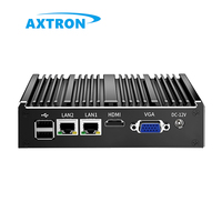 Mini PC Industriel à Châssis Intégré J1900 avec 2 Ports LAN, 6 USB, 2 COM, Wifi 4G, Serveur Mini-Ordinateur Économique
