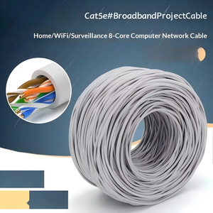 Cabo de Rede Ethernet Interno Kneysum Cat5E CCA Cinza Trançado 305M 1000FT UTP FTP SFTP - Product Image 5