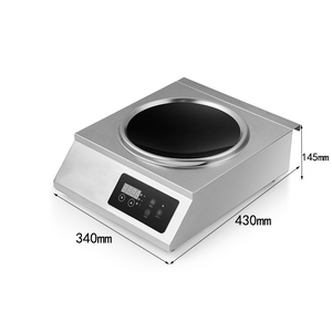Table de cuisson à induction commerciale 1 foyer 3500W avec capteur tactile concave pour wok – Appareil de cuisine professionnel - Product Image 4