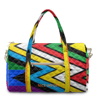Sac de voyage matelassé Demigirl Rainbow, grand sac de week-end portable avec poches zippées, sac de sport pour le travail