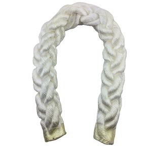 <span class=keywords><strong>Cordage</strong></span> d'amarrage et de remorquage marin en <span class=keywords><strong>polyamide</strong></span> tressé blanc à <span class=keywords><strong>8</strong></span> brins, 48 mm, enroulé en bobine, pour bateaux et navires - Product Image 1