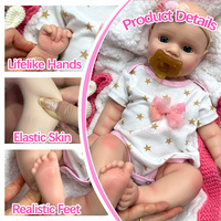 Poupée Reborn en Silicone Plein de 20 pouces, Effet Réaliste, Joues Chéruvines, Peau Veineuse, Articulations Flexibles, Collections Artistiques Fanatiques
