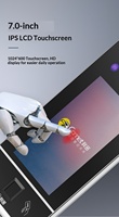 Comet MF-940C Gesichts-Fingerabdruck-Handflächen-PIN-Karten-Zutrittskontrollsystem mit 7-Zoll-Touchscreen und WLAN, wasserdicht