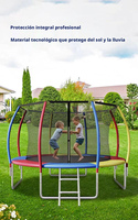 Trampoline durable pour enfants, trampoline de fitness pour l'extérieur, 6 pieds, 8 pieds, 10 pieds, 12 pieds, 14 pieds, 16 pieds