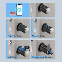 Cerradura de Cilindro con APP Tuya, Desbloqueo Remoto y Gestión, Compatible con Gateway BLE, Visualización de Registros de Desbloqueo, Funciona con Tuya Smart Home