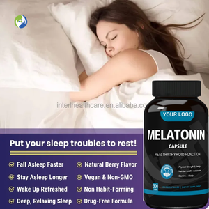 Ausreson OEM Cápsula de melatonina Suplementos para dormir-Theanine GABA 1mg 5mg 10mg Cápsulas de melatonina a granel - Product Image 2