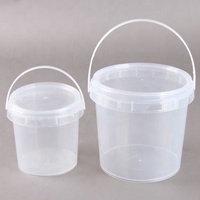 1L 2L 3L 4L 5L 5 Liter Mesin Injeksi Pembuat Ember Plastik Transparan PP untuk Wadah Paket Makanan