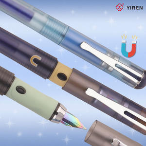 Yiren थोक सरल अनियमित जेल पेन स्टेशनरी लिंक फाउंटेन कस्टम लोगो के साथ - Product Image 5
