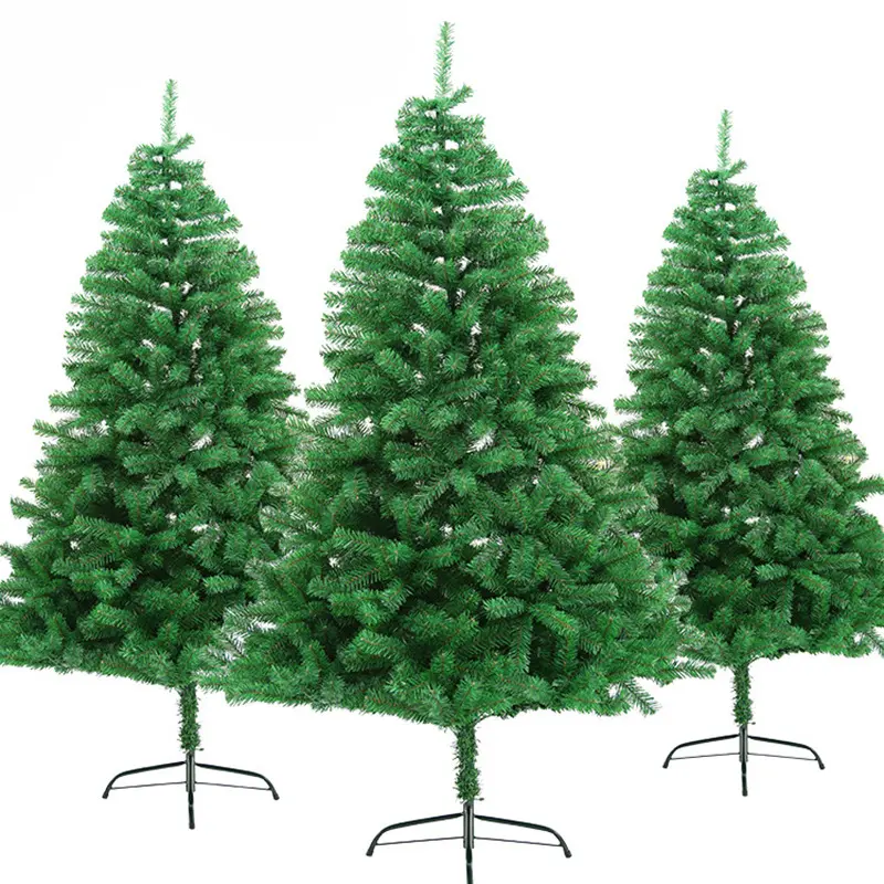 Pohon Natal dan PE Buatan Besar Modern Dalam Ruangan 2020 Grosir Kualitas Tinggi Perlengkapan Dekorasi Natal PVC Ukuran Disesuaikan