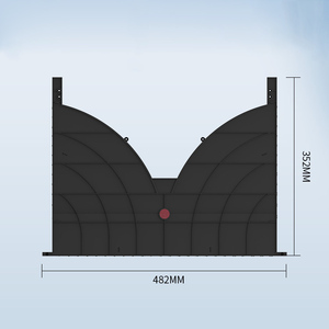 Chất lượng cao quản lý cáp mạng giá RJ45 trung tâm dữ liệu tủ Cáp sắp xếp khay kênh quản lý cáp - Product Image 3