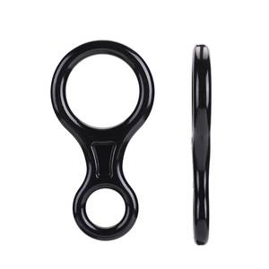 Set Imbracatura di Sicurezza per Arrampicata con <span class=keywords><strong>Corda</strong></span> Statica da 10m, Discensore a Otto e Moschettone - Rappelling Professionale - Product Image 4