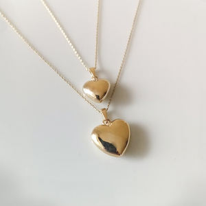 Novel Simple Love Photo Box collana Floating Lock Peach Heart Pictures Box può aprire la collana con ciondolo - Product Image 2