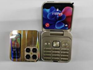 Teléfono Celular Plegable I18 Pro, Red 2G GSM, Doble SIM, Grabación Automática <span class=keywords><strong>de</strong></span> Llamadas, Marcación Rápida, Radio FM, Carga Tipo C - Product Image 5