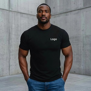 Garment Factory <b>Tight</b> Stretch Tees Anti-Pilling Polyester Elastic Custom Embossed Print Anti-Shrink Quick Dry Activewear T-Shirt - Product Image 1