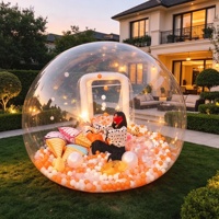 Dôme gonflable transparent commercial personnalisé, cabine photo gonflable en PVC, tente bulle pour la décoration des centres commerciaux