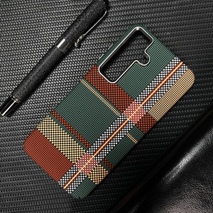 Coque de téléphone magnétique en fibre de carbone Kevlar adaptée au <span class=keywords><strong>Samsung</strong></span> S24 Ultra, coque de protection en PC lumineuse pour Galaxy S25, S26, A56 - Product Image 6