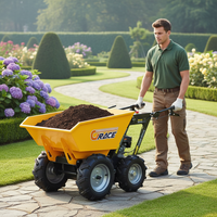Nouvelle Offre Promotionnelle : Mini Chariot à Benne Étroite Économique, Livraison Gratuite, Certifié EPA CE Euro5, Brouette Portable à Transmission Hydraulique Gauche