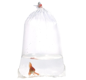 Venta al por mayor 16*35 CM 0,06 MM bolsa de plástico transparente para peces con fondo redondo para almacenamiento de acuario de transporte de peces vivos - Product Image 5
