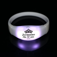 Cadeaux promotionnels en plastique souple certifiés CE, fournitures pour fêtes de mariage, éclairage clignotant, musique activée par le son, LED