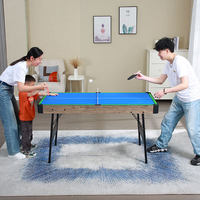 Table de billard pliable en bois massif pour usage domestique, sans installation requise, table multifonctionnelle 3-en-1 pour enfants