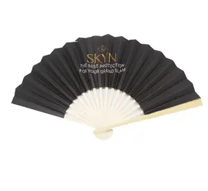 21cm 23cm Single-Double Side Printed Folding Wedding Fan Promotional Gift Hand Han