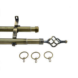 Accessoires de tringle à rideau <span class=keywords><strong>double</strong></span> en fer de 25 mm, modernes, durables et les moins chers en gros - Product Image 5