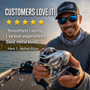 Carrete <span class=keywords><strong>de</strong></span> Pesca <span class=keywords><strong>de</strong></span> Aluminio CNC, 10+1BB, Freno Magnético, <span class=keywords><strong>Arrastre</strong></span> <span class=keywords><strong>de</strong></span> Carbono <span class=keywords><strong>de</strong></span> 15 kg, Relación <span class=keywords><strong>de</strong></span> Engranajes 6.18:1, Cuerpo <span class=keywords><strong>de</strong></span> Metal CNC - Product Image 6