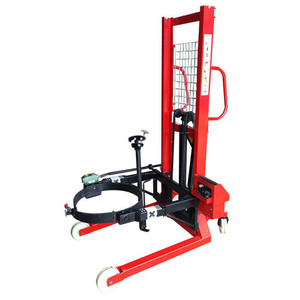 Empileur manuel hydraulique pour fûts d'huile, transpalette basculant pour le transport et le remplissage de fûts en usine - Product Image 4