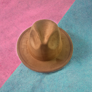 Classic Western Panama Hat for Women and Men 7cm <b>Wide</b> Brim Suede Fedora for Casual Party and Outdoor Scenes Wholesale ODM - Product Image 3