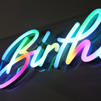 Enseigne néon LED en acrylique personnalisée certifiée UL, logo imprimé UV, lumière néon personnalisée, découpe laser, étanche, grande taille, moderne