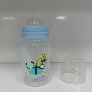 Biberon Babypark de haute qualité en matériau P.P, à large ouverture, profilé, sans bisphénol A, <span class=keywords><strong>anti</strong></span>-ballonnements, à débit rapide, motif imprimé - Product Image 4