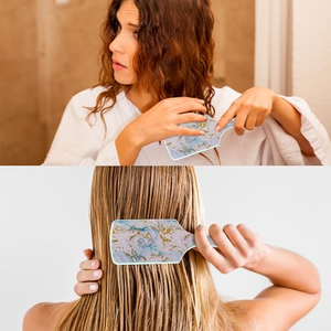 Cepillo para el Cabello con Logotipo Personalizado, de Acetato, para Masaje del Cuero Cabelludo, Desenredante, con Airbag, para Cabello Húmedo y Seco, Peine de Acetato de Celulosa - Product Image 4