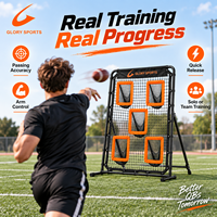Filet d'entraînement portable pour lanceur de football américain à 5 poches, pour l'entraînement de la précision de la passe, avec logo personnalisé OEM