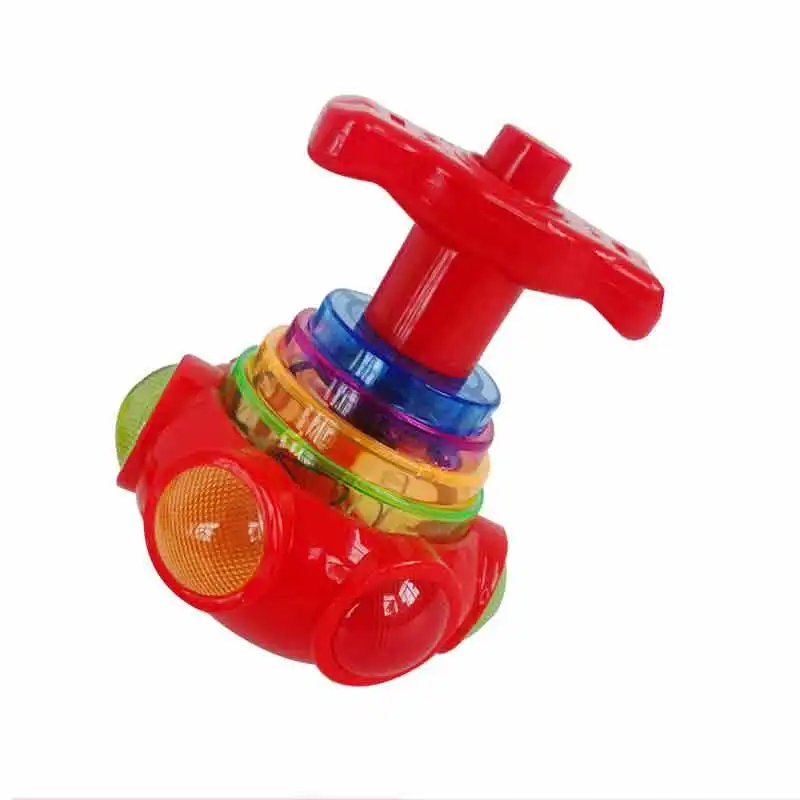 Новый продукт НЛО, светящиеся музыкальные детские светящиеся семь цветных светодиодных ламп плюс лазерная линия, напольные игрушки, гироскоп