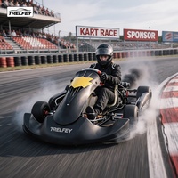 Go Kart Profesional de Competición a Gasolina, 200-225cc, 4 Tiempos, con Pedales, Freno Hidráulico Potente, Homologado por la CE