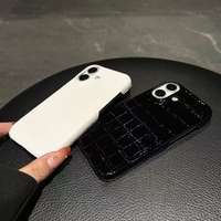 Haut pour Iphone couverture de téléphone portable placage Pu luxe en cuir de crocodile coque de téléphone personnalisée